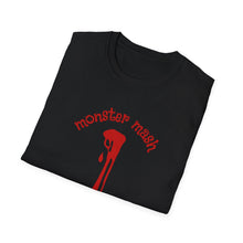 Load image into Gallery viewer, Monster Mash T Shirt Edgy Graphic Tee - Moonstop Rush, Unisex T-Shirt for Music Lovers, Festival Wear, Alternative Style, Horror Fans, Gift Idea
